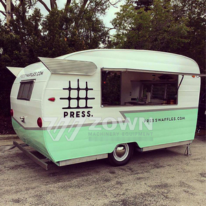 Stylish Outdoor Food Kiosk Mobile Coffee Snack <b>Trailer</b> with Custom Interior - Product Image 2