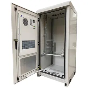 Excellent Design 18U Outdoor Battery Enclosures Outdoor Telecom Cabinet With Cabinet Air Conditioner