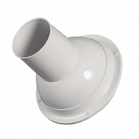 Diffuseur de jet rond moderne en aluminium pour climatisation CVC, type œil de bœuf, à paroi haute