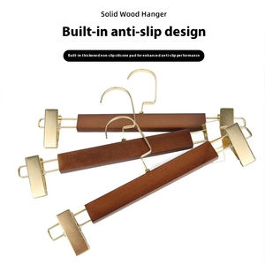 Perchas de Madera - Perchas para <span class=keywords><strong>Ropa</strong></span> de Tiendas de <span class=keywords><strong>Ropa</strong></span>, Evitan la Deformación de la <span class=keywords><strong>Ropa</strong></span>, Diseño Duradero, Perchas al por Mayor - Product Image 3