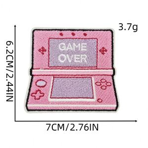 Patch thermocollant brodé rose tendance style arc-en-ciel pour sac à dos, vêtements, chapeau, sac, décoration (motifs lèvres, soleil, café, ordinateur portable) - Product Image 4