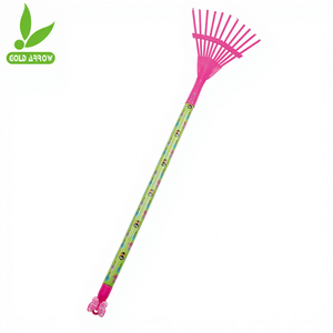 Outils de jardin personnalisés : houe à manche long en bois interchangeable, râteau à feuilles - Product Image 4