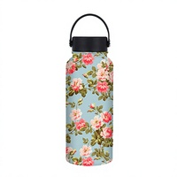 Bouteille isotherme en acier inoxydable classique et écologique pour l'extérieur, 301-400 ml, avec couvercle personnalisé