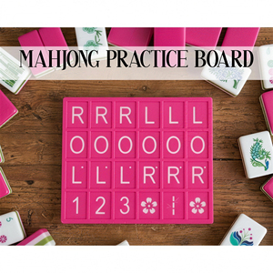 Tavola di Pratica per Mahjong Stampata in 3D, Vassoio per Posizionamento Tessere Numerate LR, Piastra di Allenamento per Principianti - Product Image 1