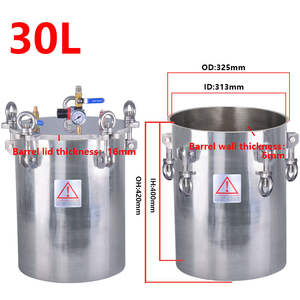 Прямая Продажа с завода 30L 304 сосуд под давлением из нержавеющей стали для системы дозирования - Product Image 2