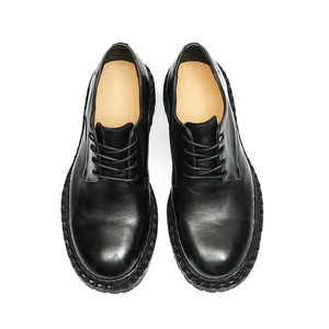 Chaussures Oxford pour homme en cuir véritable, bout rond, lacets, semelle extérieure en caoutchouc antidérapante, toutes saisons - Product Image 5