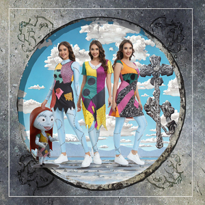 Costume de cosplay imprimé numériquement en 3D pour Halloween, Noël, Nuit de Terreur, Robe Sally avec personnage Echo - Product Image 3