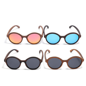 Круглые деревянные поляризованные солнцезащитные очки в стиле ретро Идеальные подарки - Product Image 6