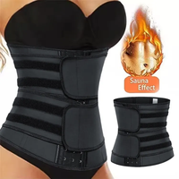 Ceinture Minceur Gainante Amincissante pour la Taille avec 2 Bretelles, Effet Sauna, Marque Blanche