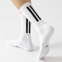 Chaussettes de compression montantes pour cyclisme, antidérapantes, pour entraînement de compétition, chaussettes de basketball d'élite