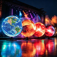 Écran LED sphérique personnalisé à prix d'usine, mur LED rond, diamètre 1m 2m 3m 4m 5m 6m, affichage vidéo LED en forme de sphère