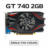 Tarjeta Gráfica GT740 2GB GDDR5 128Bit para Juegos 4K con Doble Ventilador, PCI Express 3.0 X16 DirectX 12, Nueva GPU de Escritorio