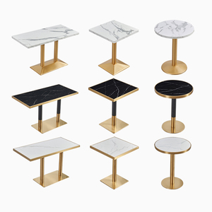 Juego de Muebles de Comedor Modernos y de Lujo para Restaurante, Sillas y Mesas para Hotel, Apartamento, Restaurante, Sillas y Mesas de Metal y Madera - Product Image 1
