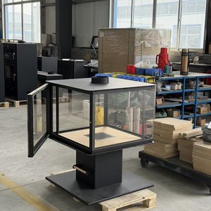<span class=keywords><strong>Cheminée</strong></span> en acier personnalisable avec grande fenêtre d'observation, poêle à bois autonome - Product Image 6