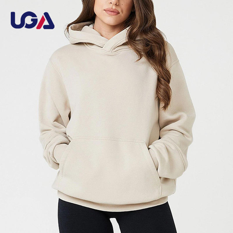 Custom Pullover 100% Cotton Longsleeve Hoodies Sweatshirts Workout Gym Women Hoodies 