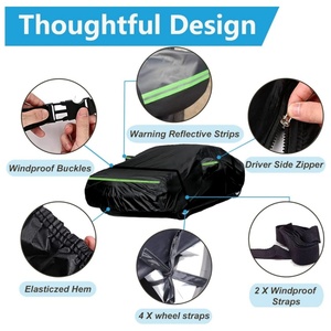 Funda Impermeable para Auto <span class=keywords><strong>Ford</strong></span> <span class=keywords><strong>Mustang</strong></span> <span class=keywords><strong>GT</strong></span>/<span class=keywords><strong>Shelby</strong></span>/<span class=keywords><strong>Cobra</strong></span>/Bullitt (1994-2023) con Cierre de Cremallera en la Puerta del Conductor para Protección Contra Lluvia, Nieve, Polvo y Granizo - Product Image 2