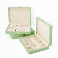 Boîte à bijoux de luxe personnalisée en cuir PU haut de gamme avec boucle métallique, coffret de présentation pour colliers et bagues, idéal pour cadeaux de bijouterie