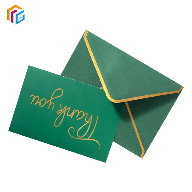 Custom Printed Wedding Invitation Card Envelopes Packaging Kraft Paper Envelope Printing Service