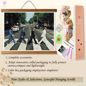 Decorazione Murale con Pittura Diamantata Fai-da-Te, Kit Speciale dei <span class=keywords><strong>Beatles</strong></span> con Cristalli Sagomati per Principianti - Product Image 4