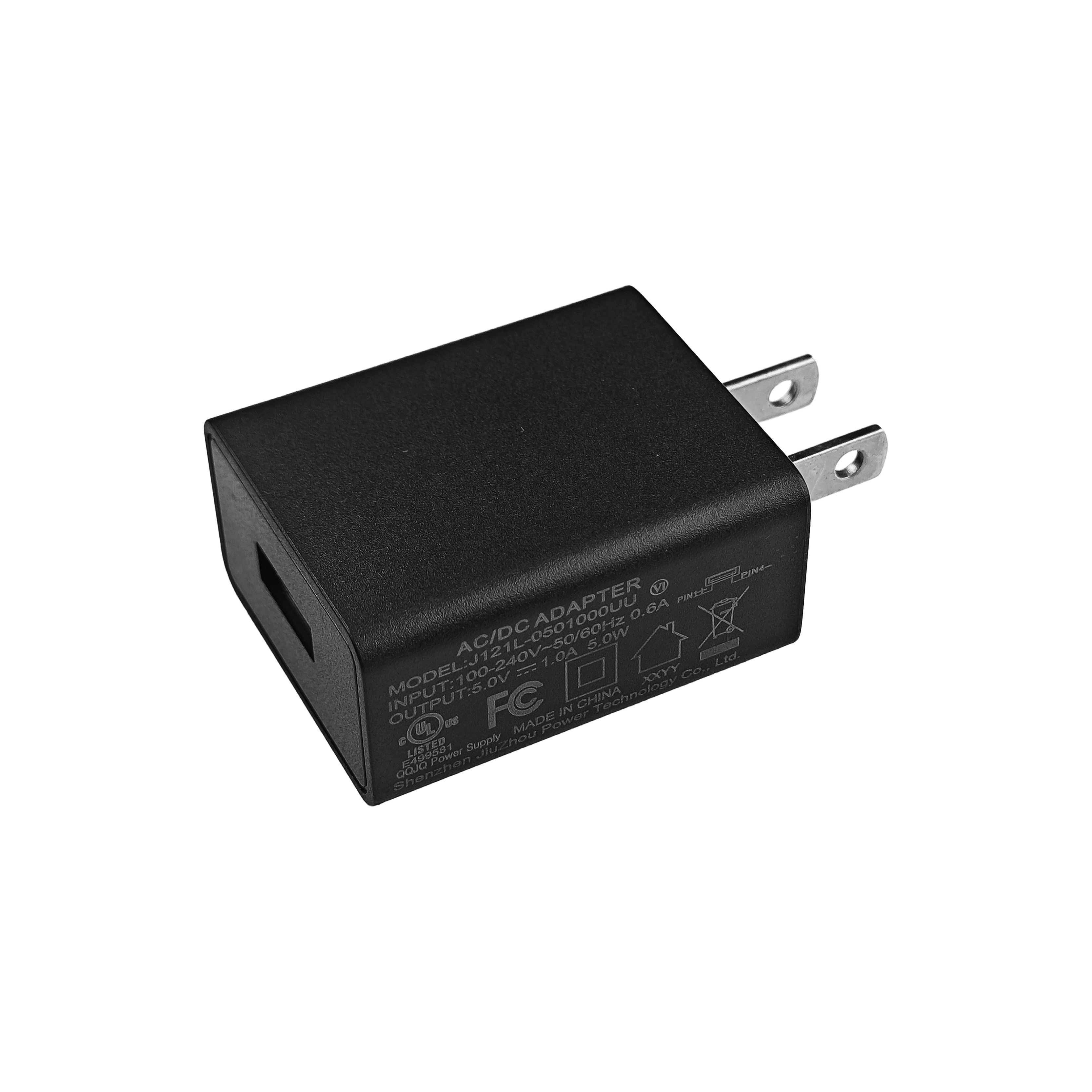 5v2a power adapter in black