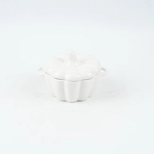 Juego de vajilla de cerámica para restaurante de calabaza, postre dulce desechable, ensalada, cuenco de arroz, tapa para pudín, guiso de sopa de huevo al vapor - Product Image 2