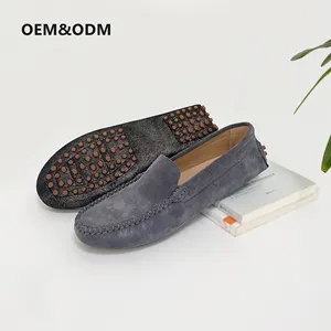 Mocassini da uomo con suola morbida in pelle alta di fabbrica scarpe basse slip-on casual mocassino da uomo di grandi dimensioni