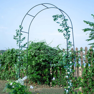 Arco de jardín para plantas trepadoras, soporte decorativo para flores y enredaderas, estante para macetas, soporte para jardín, para bodas y fiestas - Product Image 5