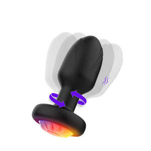 Masseur de prostate à lumière LED, télécommande, cristal, toucher doux, jouets sexuels pour adultes, <span class=keywords><strong>plug</strong></span> anal féminin - Product Image 2