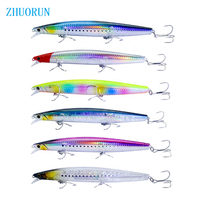 2023 baru 170mm 33g panjang melempar Mengambang Minnow memancing umpan Bass buatan berenang umpan Wobbler dengan kait asal umpan