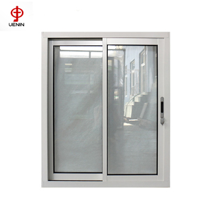Fenêtres coulissantes en aluminium à double vitrage et à coupure thermique insonorisées, design moderne, verre à faible émissivité <span class=keywords><strong>antivol</strong></span>, acier inoxydable, pour hôtel - Product Image 1