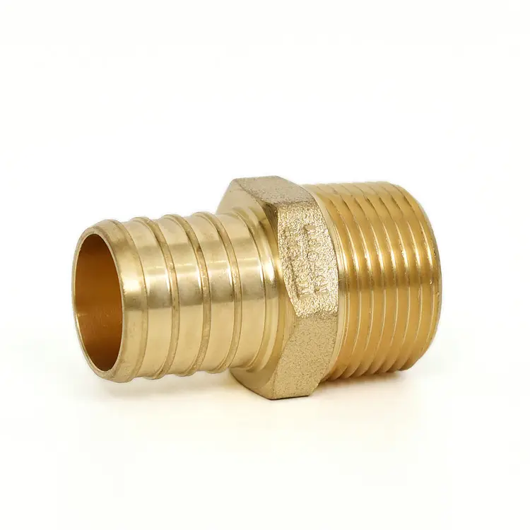 USA Market with Certification brass thread fitting coupling male NPT 3/8"PEX*1/2" MIP pex fittings