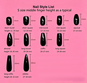 <span class=keywords><strong>Uñas</strong></span> Postizas Acrílicas con Punta Francesa Personalizadas, <span class=keywords><strong>Uñas</strong></span> Postizas <span class=keywords><strong>de</strong></span> Cobertura Completa, Venta al por Mayor - Product Image 4