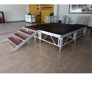 Escenario de madera de 1,22 m * 2,44 m, escenario de concierto móvil, escenario de aluminio con patas ajustables - Product Image 5