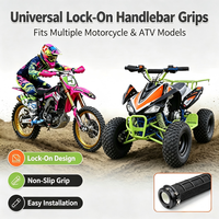 Poignées de guidon de moto antidérapantes en caoutchouc souple texturé gaufré 22 mm, ajustement universel pour Hengjian Z300 Kove K16 Dirt Bike