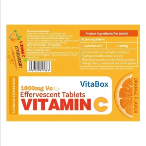 Tableta Efervescente de Disolución Rápida de Alta Calidad de Marca Privada 1000mg, Suplemento Dietético para el Apoyo Inmunológico OEM - Product Image 2
