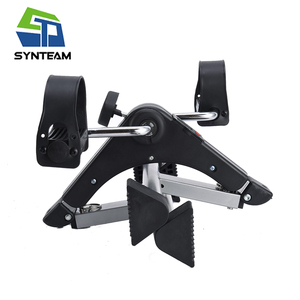 ZT portátil estacionario plegable debajo del escritorio Pedal ejercitador con podómetro brazo pierna pie <span class=keywords><strong>bicicleta</strong></span> gimnasio rehabilitación <span class=keywords><strong>mini</strong></span> <span class=keywords><strong>bicicleta</strong></span> - Product Image 5