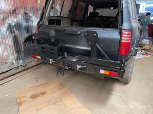 Pare-chocs automobile 4x4, accessoires tout-terrain, ensemble complet arrière, barre de taureau de haute qualité pour <span class=keywords><strong>Toyota</strong></span> LC80 - Product Image 2