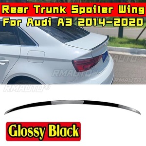 สปอยเลอร์หลังรถยนต์ ชิ้นส่วนตกแต่งสปอยเลอร์หลังสำหรับ Audi A3 S3 8V Sedan 2014-2020 ปีกสปอยเลอร์หลัง อุปกรณ์ตกแต่งรถยนต์ - Product Image 1