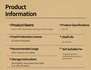 OEM Private Label Black Truffle <strong>Ginseng</strong> Deer Antler Male Enhancement Energy Tablets Natural Immune Support Fertility 60 <strong>Caps</strong> - Product Image 5
