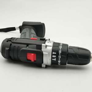 Kit de perceuse sans fil 21V noir, compatible avec la batterie <span class=keywords><strong>Makita</strong></span>, perceuse à percussion avec 2 batteries, chargeur, embouts, douilles, tige flexible - Product Image 2