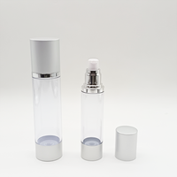 Flacon pompe sans air personnalisé 15ml 30ml 50ml 100ml Emballage cosmétique en plastique pour crème, lotion, sérum pour soins de la peau