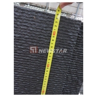 Natürliche Granit Wandfliesen Flöte Design Villa außerhalb Deko Surround Stone Black Granite Wasserfall geriffelte Fliese
