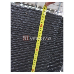 Carrelage mural en <span class=keywords><strong>granit</strong></span> naturel Conception de flûte Villa Extérieur Décoration Surround Stone Carrelage cannelé en cascade de <span class=keywords><strong>granit</strong></span> noir - Product Image 3