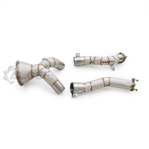 Tuyau de descente à haut débit (Decat Downpipe) pour Audi A6 A7 A8 C8 3.0T EA839 2019-2024 |   Collecteur d'échappement haute performance en acier inoxydable T304 - Product Image 5