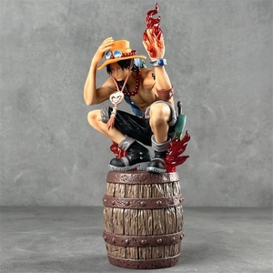 <span class=keywords><strong>Figurine</strong></span> Anime <span class=keywords><strong>Portgas</strong></span> <span class=keywords><strong>D</strong></span>. <span class=keywords><strong>Ace</strong></span> Effet Flamme 28cm en Pose Accroupie avec 2 Têtes et Mains Remplaçables – Jouet de Collection, Cadeau - Product Image 3