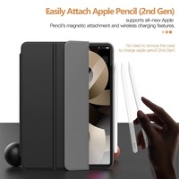 Étui en cuir intelligent à trois volets ultra-mince pour iPad Air 11 M3 2024 veille/réveil automatique matériau de protection en PU Air6 M3 Air4/5 10.9