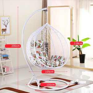 Sedia a dondolo da esterno durevole di vendita calda doppio cesto appeso sedia in vimini <span class=keywords><strong>nido</strong></span> d'uccello altalena da esterno - Product Image 3