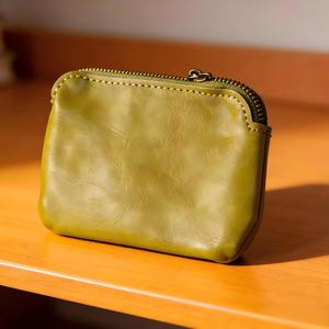 Vintage Japanese Style <b>Mini</b> Coin Purse PU Soft Leather Slim Lipstick <b>Pouch</b> Portable Card Holder Clutch Wholesale - Product Image 6