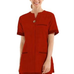 ボタンホテルクリーニングユニフォーム女性用ユニフォームスタッフ作業服ユニフォームハウスキーピング半袖 - Product Image 5