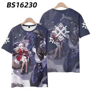 28 estilo Star Rail dan Heng Kafka Jing Yuan <span class=keywords><strong>Cosplay</strong></span> Color impresión manga corta capa <span class=keywords><strong>Anime</strong></span> camiseta disfraz coser - Product Image 2